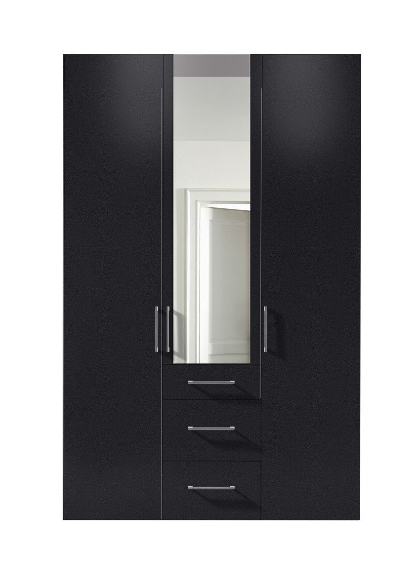 Express Mobel Drehturenschrank Brooklyn Unifarben Spiegel Und