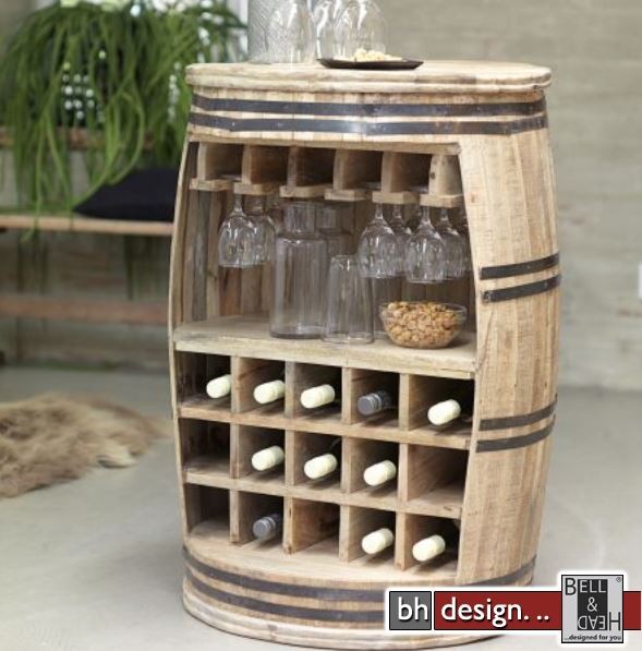 Crazy Weinfaß, Barschrank oder Weinregal by Canett Design powered by