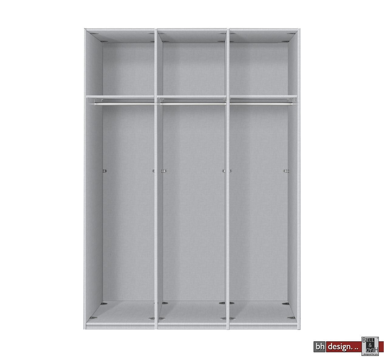Express Mobel Drehturenschrank Brooklyn Unifarben Spiegel Und