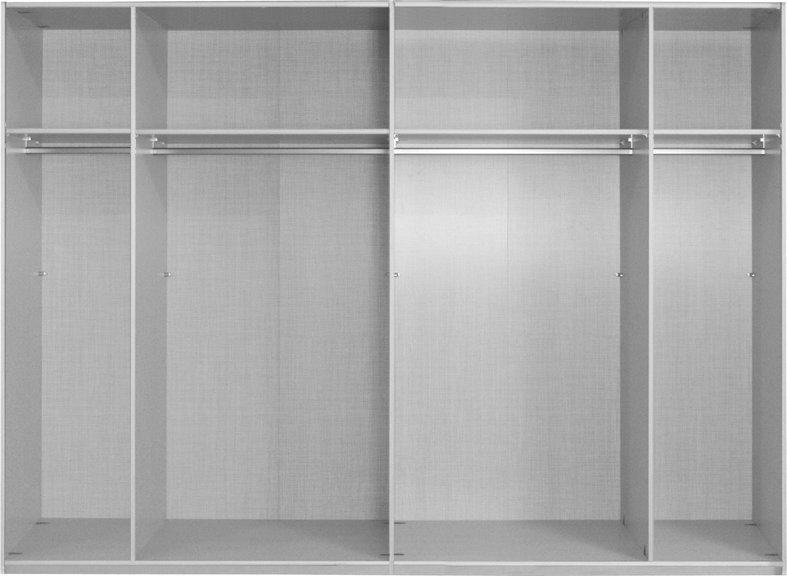Express Möbel Schwebetürenschrank FOUR YOU, Lackfront weiss, 150 cm bis