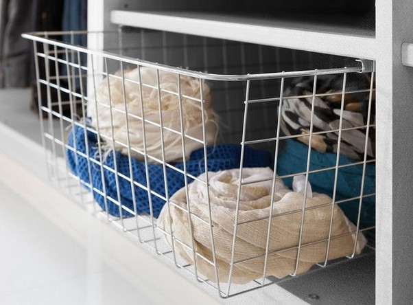 De Lux Wäschekorb ausziehbar 43 x 19 cm für Express Schwebetürenchrank