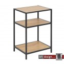 Beistelltisch Ecktisch Seaford, Wildeiche Melamin,1 Zwischenfach 42 x 35 x H 63 cm 