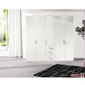 Express Möbel Drehtürenschrank Brooklyn, unifarben und Schubladen, Höhe 216 cm oder Höhe 236 cm