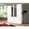 Express Möbel Drehtürenschrank Brooklyn, hochglanz, Spiegel und Schubladen, Höhe 216 cm oder Höhe 236 cm