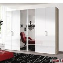 Express Möbel Drehtürenschrank Brooklyn, hochglanz  mt Spiegel,100 cm - 300 cm, Höhe 216 cm o. Höhe 236 cm