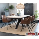 Maison Esstisch by Canett Design,  Eiche weiss geölt  240 x 100 cm, alternativ mit Ansteckplatten