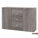 Express Möbel Kommode One 700 , 2 Türen 4 Schubkästen, verschiedene Farbvarianten B 140 cm x H 80 cm
