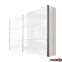 Express Möbel Schwebetürenschrank Stars, weiss hochglanz Front  Höhe 216 cm oder Höhe 236 cm