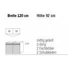 Nolte Möbel Kommode Alegro2 Style, 120 x 92 cm, 2 Türen, 2 Schubkästen in verschiedenen Farben