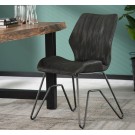 Designstuhl im Vintage Look braun alternativ anthrazit