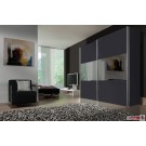 Express Möbel Schwebetürenschrank Stars mit Glaseinsätzen, 150 cm bis 300 cm , Höhe 216 cm oder Höhe 236 cm