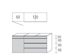 Nolte Möbel Sideboard Alegro2 Style, 180  x 92 cm, 4 Schubkästen, 1 Tür, verschiedene Farben