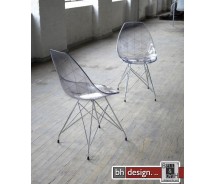 Glamour Designstuhl transparent by Canett Design