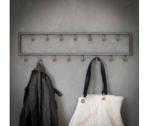 Carry Line Garderobe mit 15 Haken Vintage Look 80 cm x 20 cm 