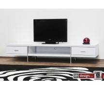  Bonseo TV-Tisch hochglanz weiss 200 x 58 cm