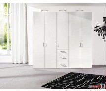 Express Möbel Drehtürenschrank Brooklyn, unifarben und Schubladen, Höhe 216 cm oder Höhe 236 cm