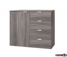 Express Möbel Kommode One 700 , 1 Tür, 4 Schubkästen, verschiedene Farbvarianten B 100 cm x H 80 cm