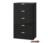 Express Möbel Kommode One 700 , 5 Schubkästen, Front verschiedene Glasvarianten, 50 x 100 cm
