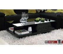 Kliff Couchtisch hochglanz schwarz 120 cm x 60 cm
