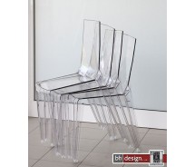 Design Stuhl Ice Transparent und stapelbar
