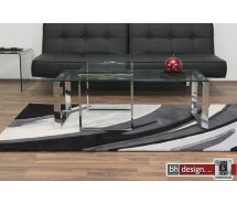 Tine 2-Satz-Couchtisch Glas/Chrom