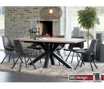Maison Esstisch by Canett Design,  Eiche weiss geölt  180 x 100 cm, alternativ mit Ansteckplatten