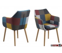 Nora Armlehnstuhl  Corsica Stoff Patchwork 