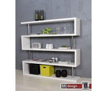 Snake Regal hochglanz weiss 165 x 156 cm