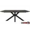 Maison Esstisch by Canett Design,  Eiche antik grau gebeizt 180 x 100 cm, alternativ mit Ansteckplatten