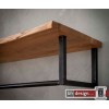 Garderobe Baumkante Edge Massivholz Akazie mit Hutablage 100 cm x 33 cm