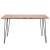 Baumstamm Esstisch  Modell Edge, massiv Akazienholz 130 x 70 cm