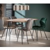  Soft Line Esszimmerstuhl  Samtoptik dunkelgrau, alternativ olivgrün 4 er Set