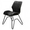 Designstuhl im Vintage Look braun alternativ anthrazit