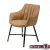Cluby 3 Stuhl, Vierkant Beine Vintage mit Armlehnen in verschiedenen Farben