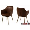 Nora Armlehnstuhl im Vintage Look in Cognac, Schwarz, Grau oder Schokolade