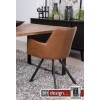 Designstuhl im Vintage Look braun alternativ anthrazit