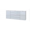Express Möbel Sideboard One 700 , 2 Türen 4 Schubkästen,  Front in Glas  B 180 cm x H 80 cm