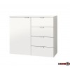 Express Möbel Kommode One 700 , 1 Tür, 4 Schubkästen, verschiedene Farbvarianten B 100 cm x H 80 cm