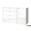Express Möbel Kommode One 700, 4 Schubkästen, 1 Tür, Front verschiedene Glasvarianten, 130 x 80 cm