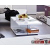 Couchtisch Game Weiss/Klarglas 120 x 35,5 cm