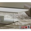 Couchtisch Game Weiss/Klarglas 120 x 35,5 cm