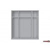 Express Möbel Drehtürenschrank Brooklyn, unifarben und Schubladen, Höhe 216 cm oder Höhe 236 cm