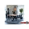 Maison Esstisch by Canett Design,  Eiche weiss geölt  180 x 100 cm, alternativ mit Ansteckplatten