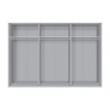 Express Möbel Schwebetürenschrank FOUR YOU, Lackfront weiss, 150 cm bis 300 cm , Höhe 216 cm oder Höhe 236 cm