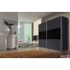 Express Möbel Schwebetürenschrank Stars mit Glaseinsätzen, 150 cm bis 300 cm , Höhe 216 cm oder Höhe 236 cm