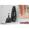 Spizy Vase kleiner Hals schwarz H 25 cm